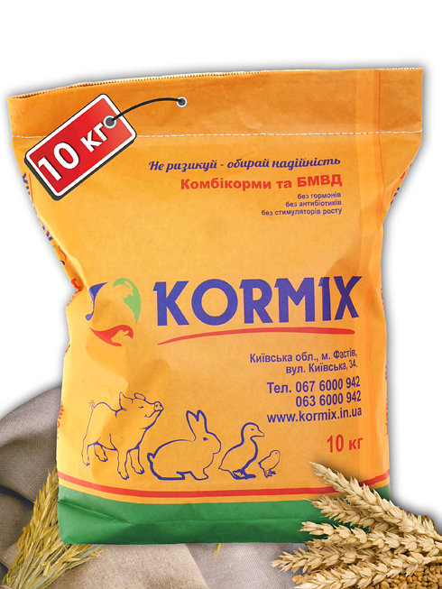 Корми та комбікорми для птиці та тварин Kormix